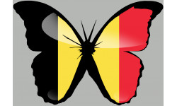 effet papillon Belge - 10x7cm - Sticker/autocollant