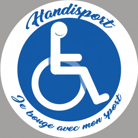 handisport fauteuil - 10cm - Sticker/autocollant