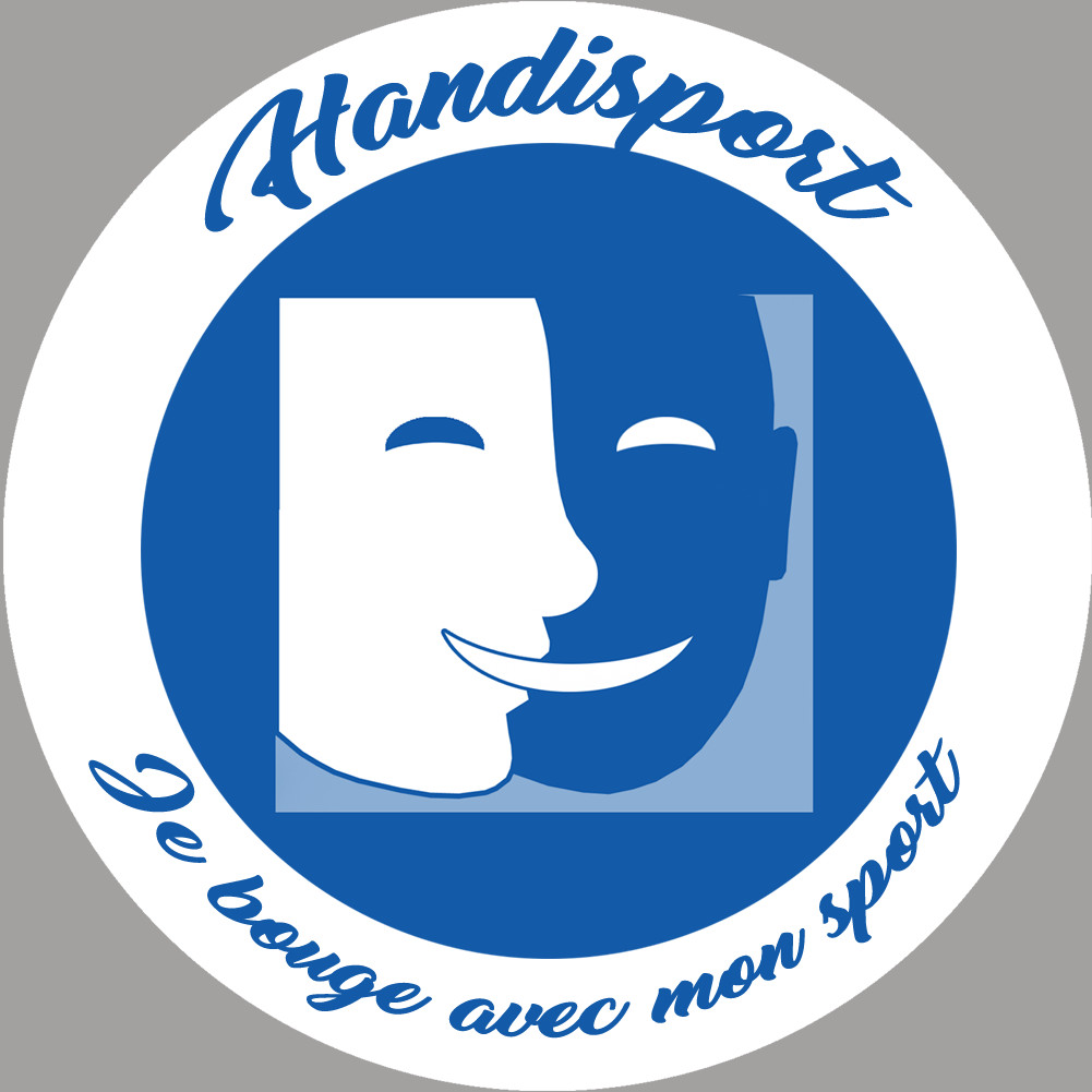 handisport muet - 20cm - Sticker/autocollant