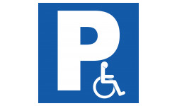 Parking handicap - 20cm - Sticker/autocollant