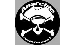 anarchiste noir - 15x15cm - Sticker/autocollant