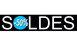 solde design 50% - 26x6cm - Sticker/autocollant