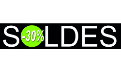 solde design 30% - 26x6cm - Sticker/autocollant