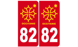 immatriculation 82 occitanie - Sticker/autocollant