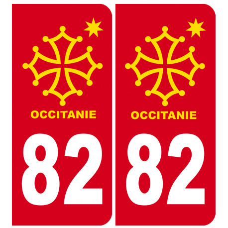 immatriculation 82 occitanie - Sticker/autocollant