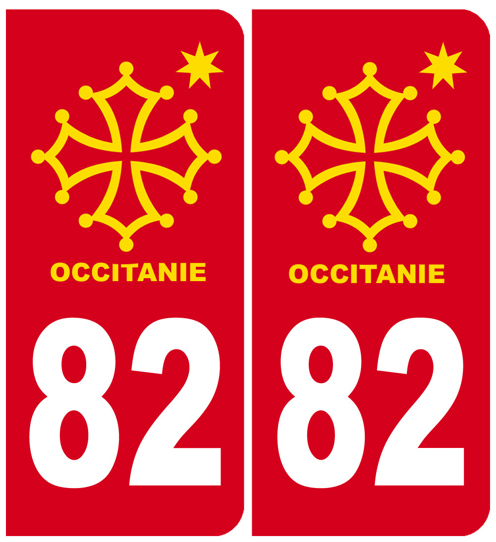 immatriculation 82 occitanie - Sticker/autocollant