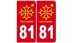 immatriculation 81 occitanie - Sticker/autocollant