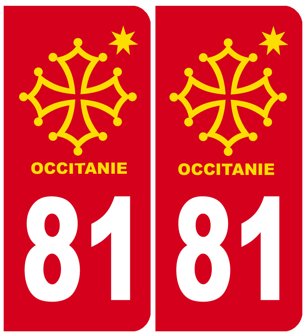 immatriculation 81 occitanie - Sticker/autocollant