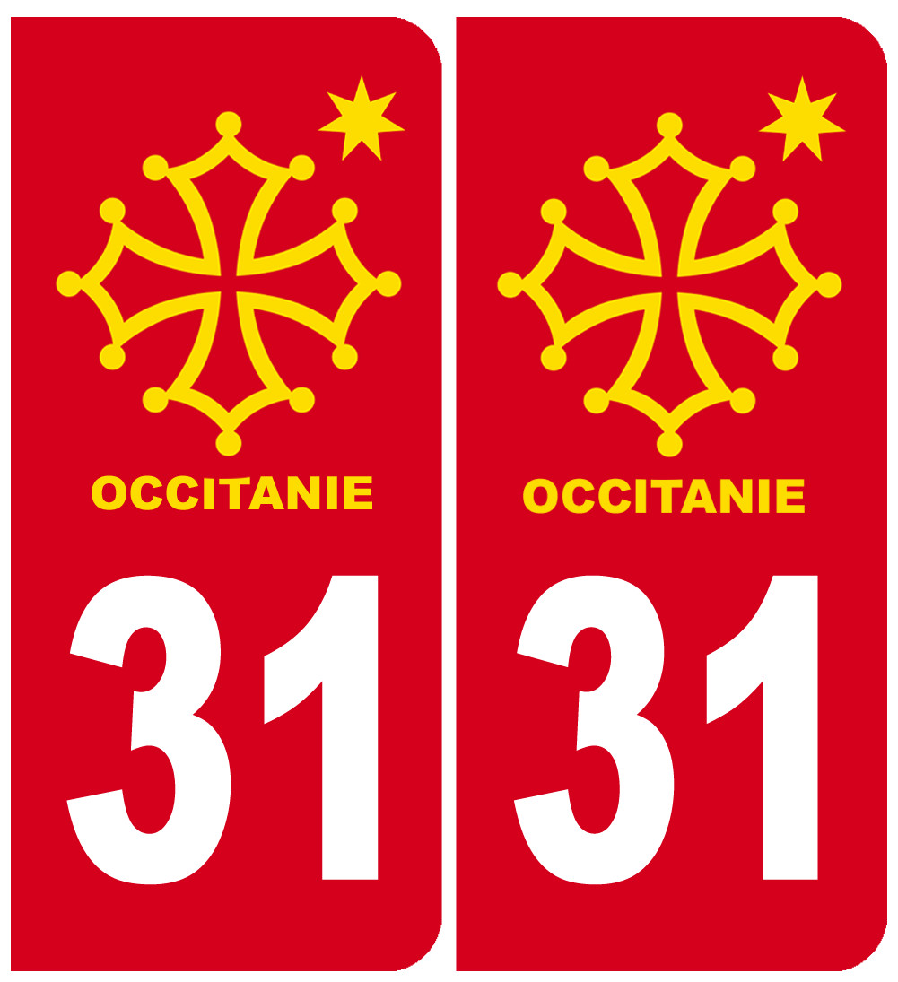 immatriculation 82 Occitanie - Sticker/autocollant