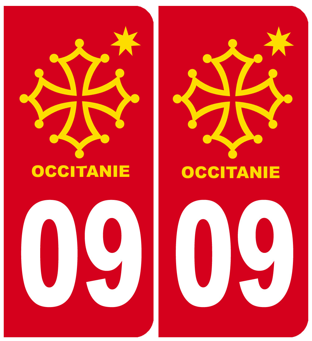 immatriculation 09 Occitanie - Sticker/autocollant