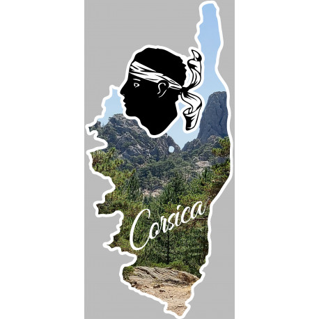 Corsica le trou de la bombe - 15x7cm - Sticker/autocollant