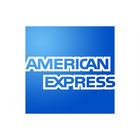 Paiement carte Américan Express accepté - 10x6cm - Sticker/autocollant