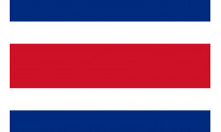 Drapeau Costa Rica - 19.5 x 13 cm - Sticker/autocollant