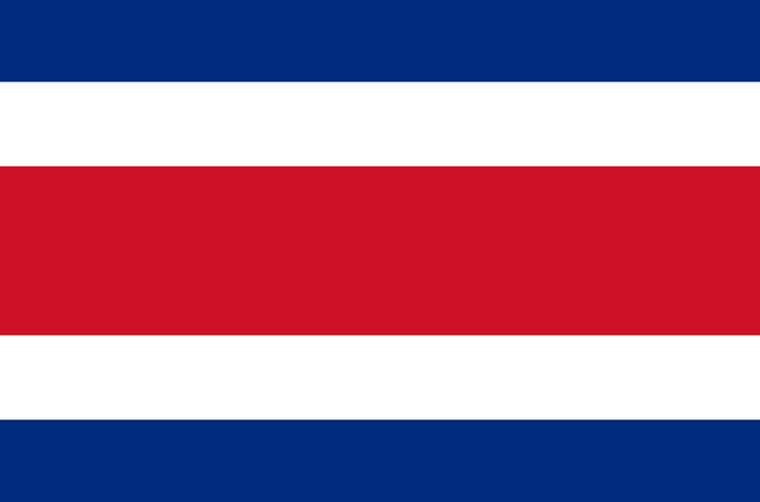 Drapeau Costa Rica - 19.5 x 13 cm - Sticker/autocollant