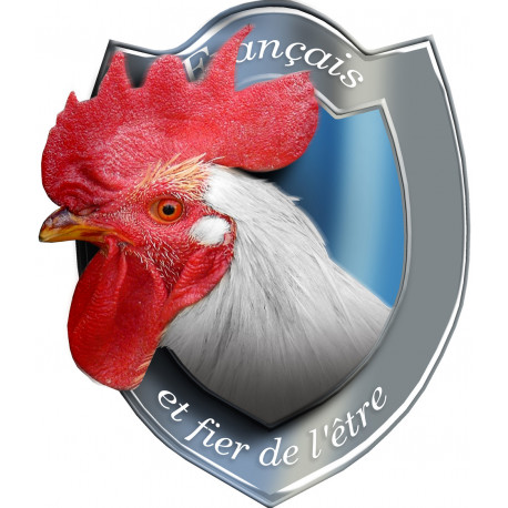  Coq français - 10x8.5cm - Sticker/autocollant