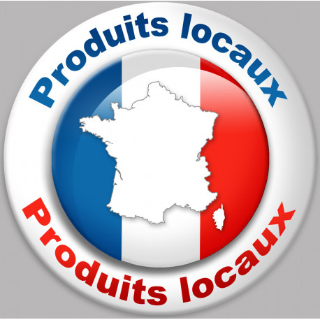 Produits locaux - 20x20cm - Sticker/autocollant