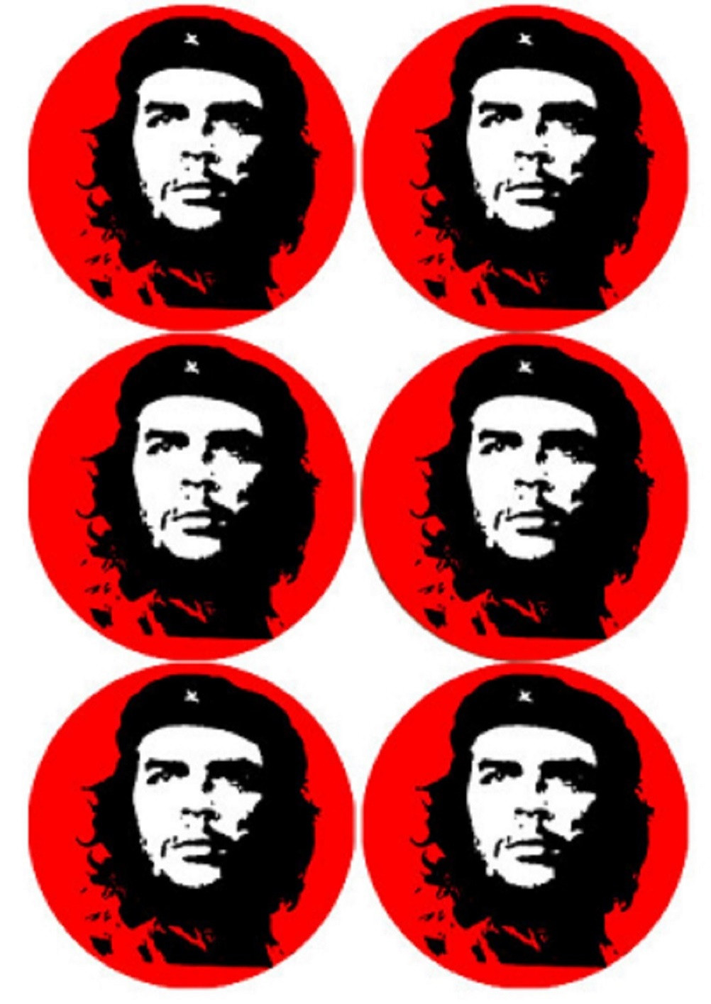 Ernesto "Che" Guevara (6 fois 9cm) - Sticker/autocollant