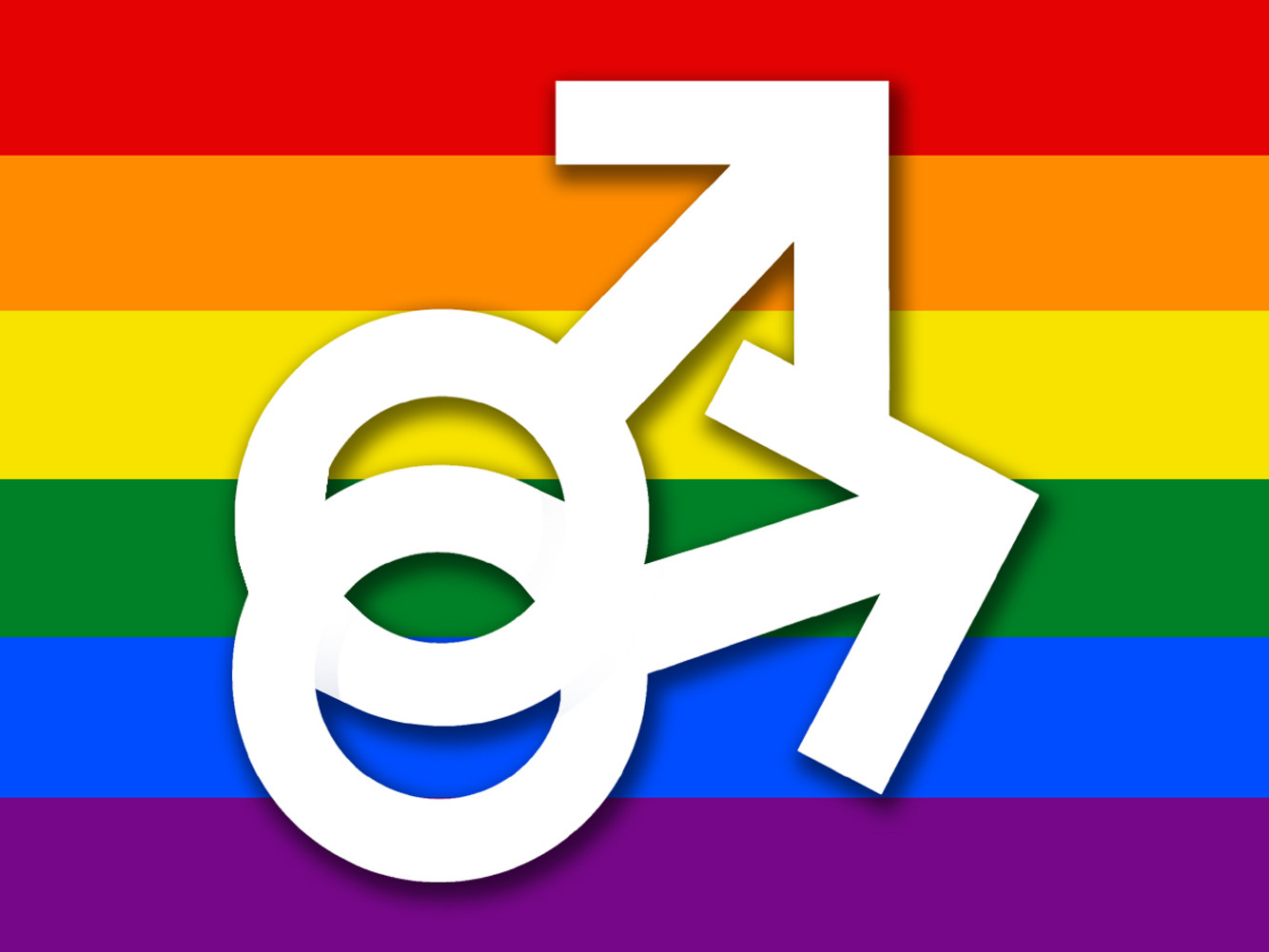 DRAPEAU LGBT gay  - 20x15cm - Sticker/autocollant