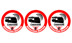 Alarme pour Caravane -  stickers de 5cm - Sticker/autocollant