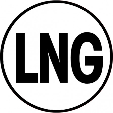 LNG - 5x5cm - Sticker/autocollant