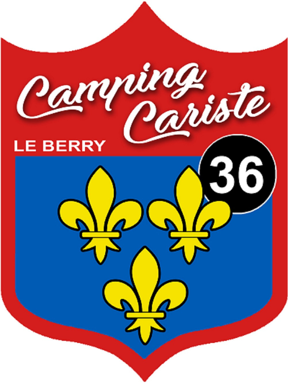 Campingcariste du Berry 36 Indre - 15x11.2cm - Sticker/autocollant