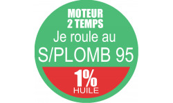 SANS PLOMB 95 - mélange 1 de 15cm - Sticker/autocollant