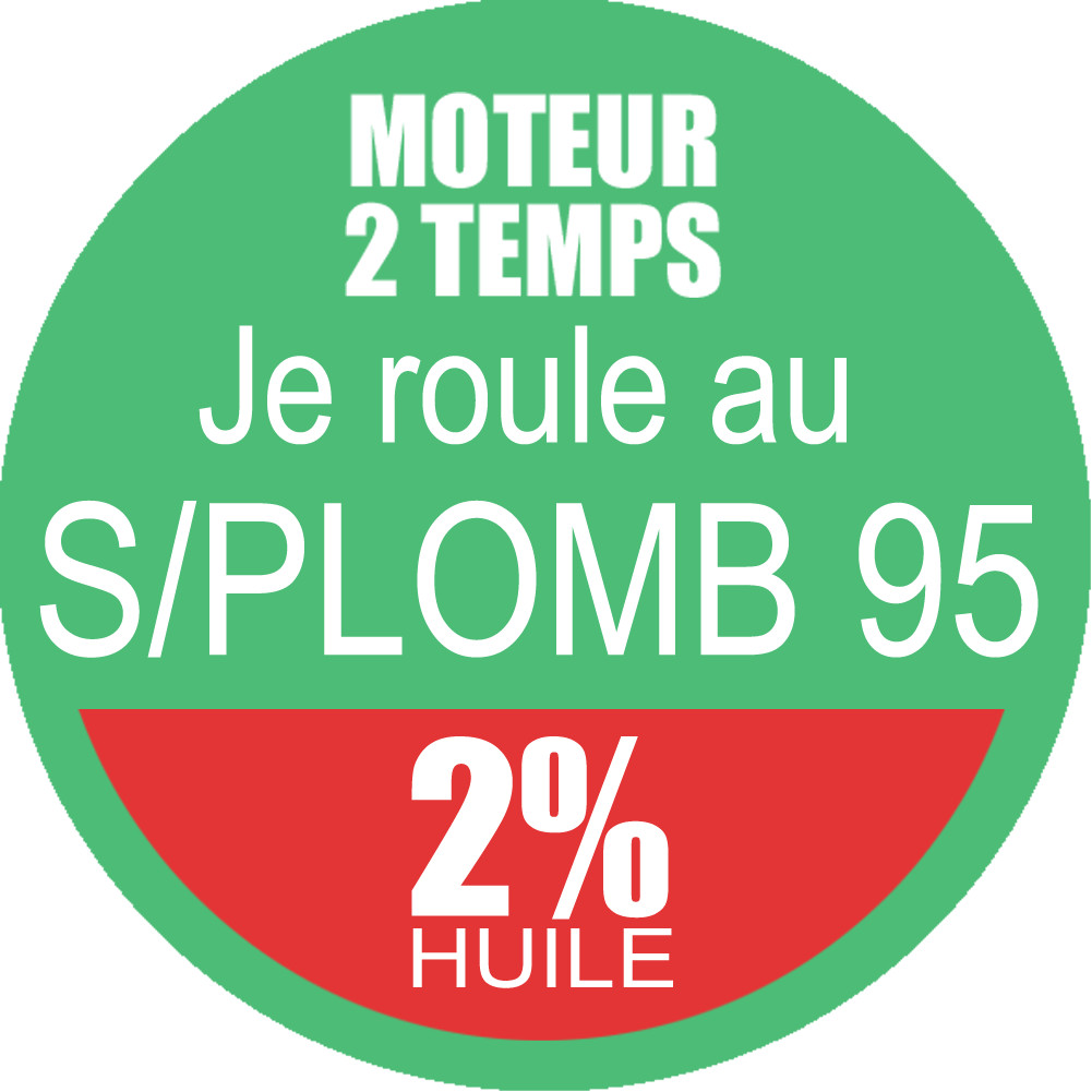 SANS PLOMB 95 - mélange 2 de 10cm - Sticker/autocollant