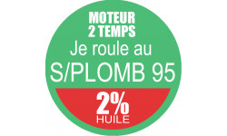 SANS PLOMB 95 - mélange 2 de 20cm - Sticker/autocollant