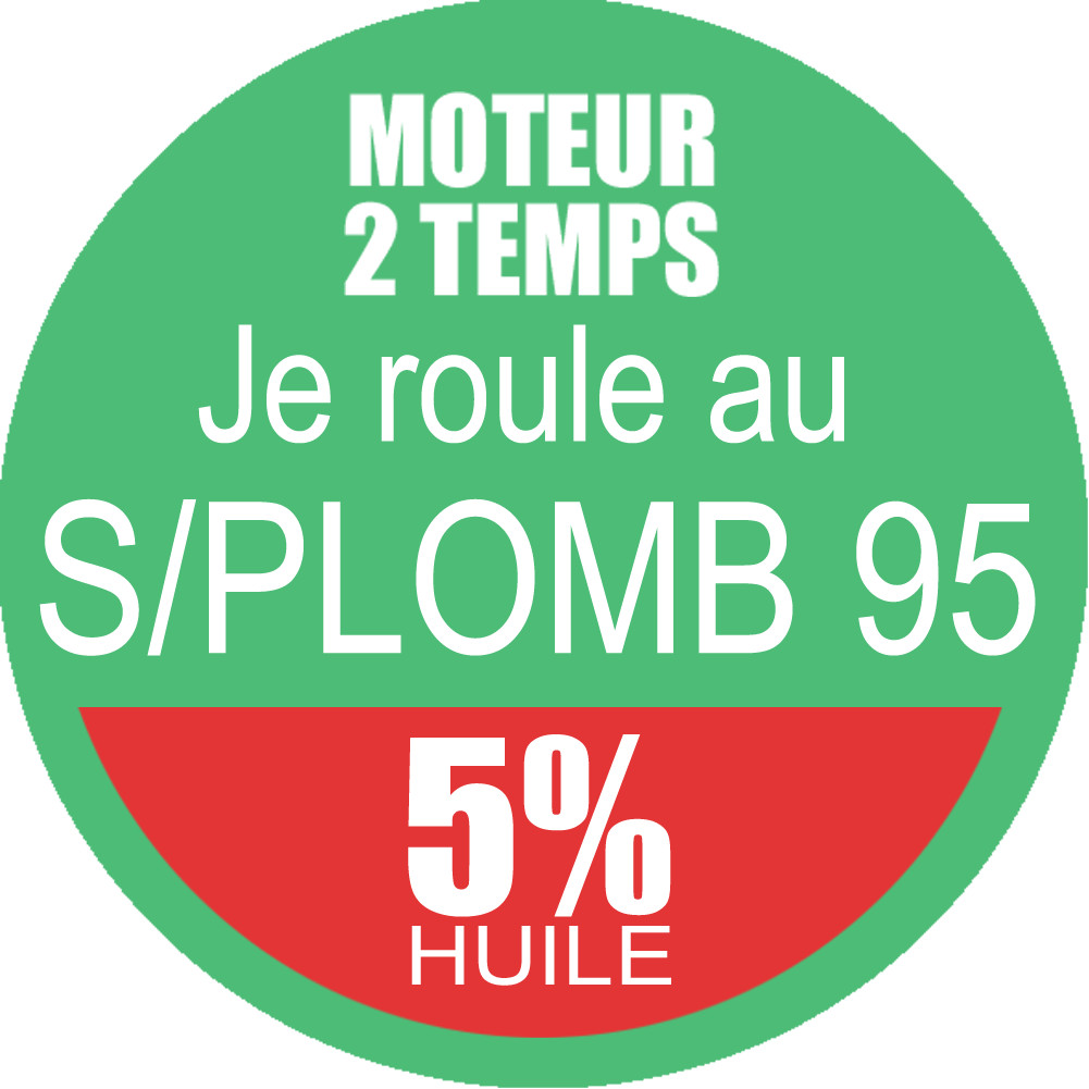 SANS PLOMB 95 - mélange 5 de 15cm - Sticker/autocollant