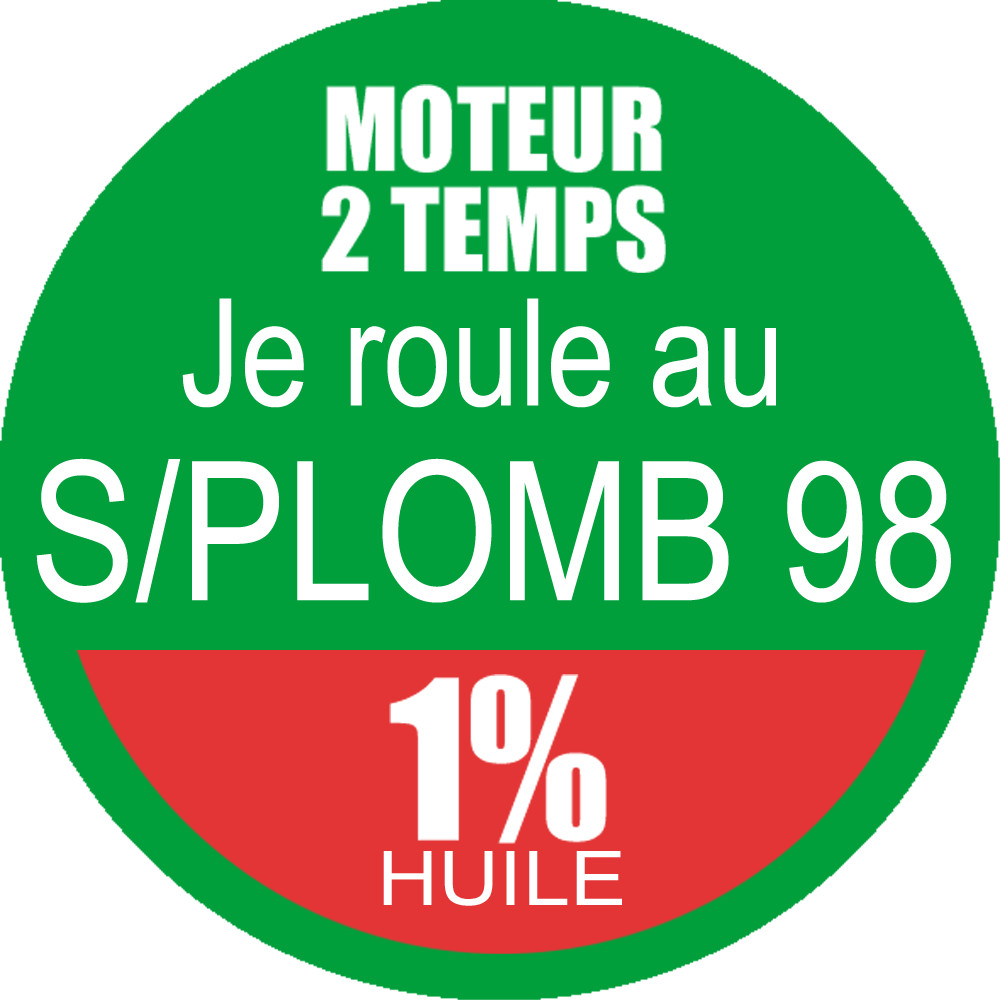 SANS PLOMB 98 - mélange 1 de 15cm - Sticker/autocollant