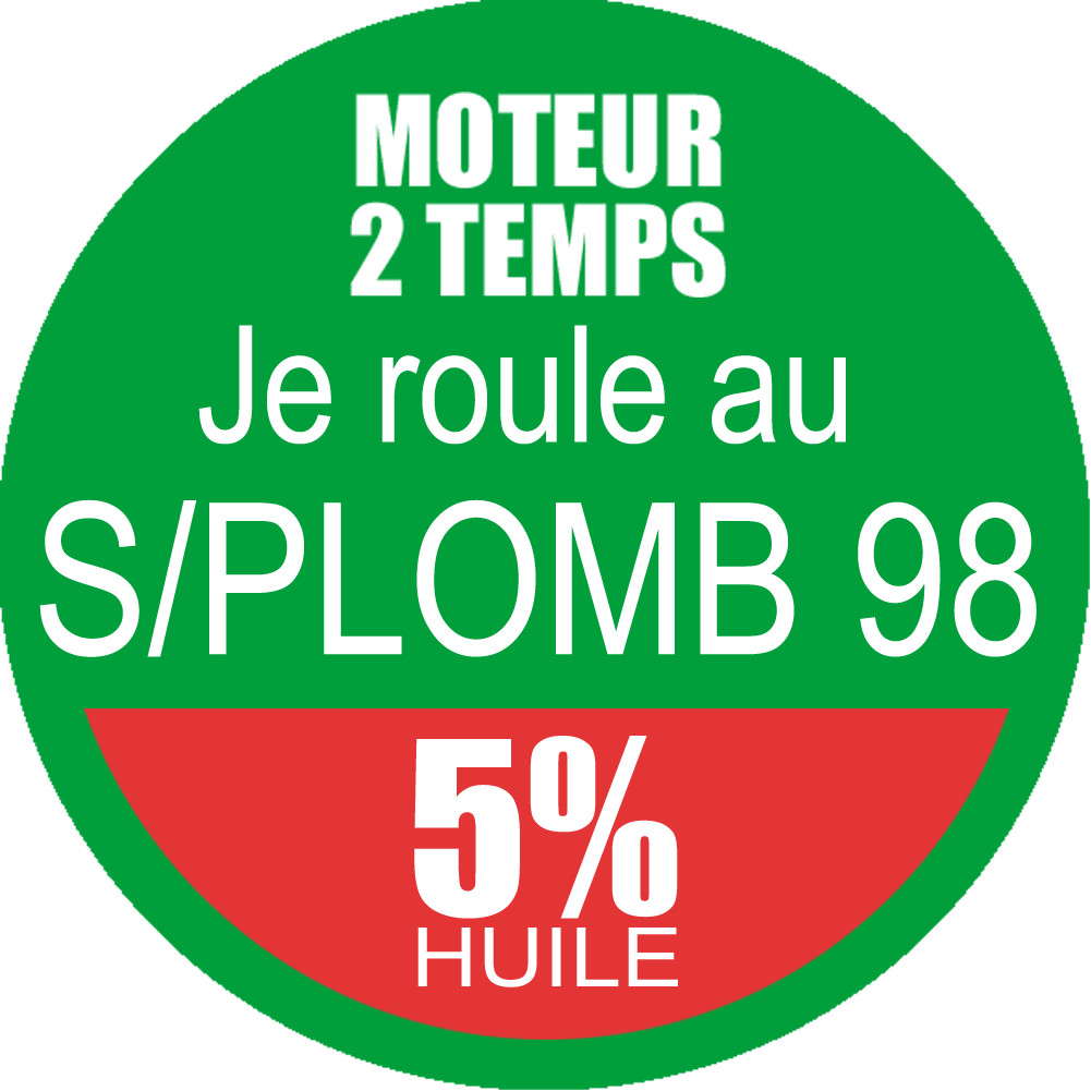 SANS PLOMB 98 - mélange 5 de 20cm - Sticker/autocollant