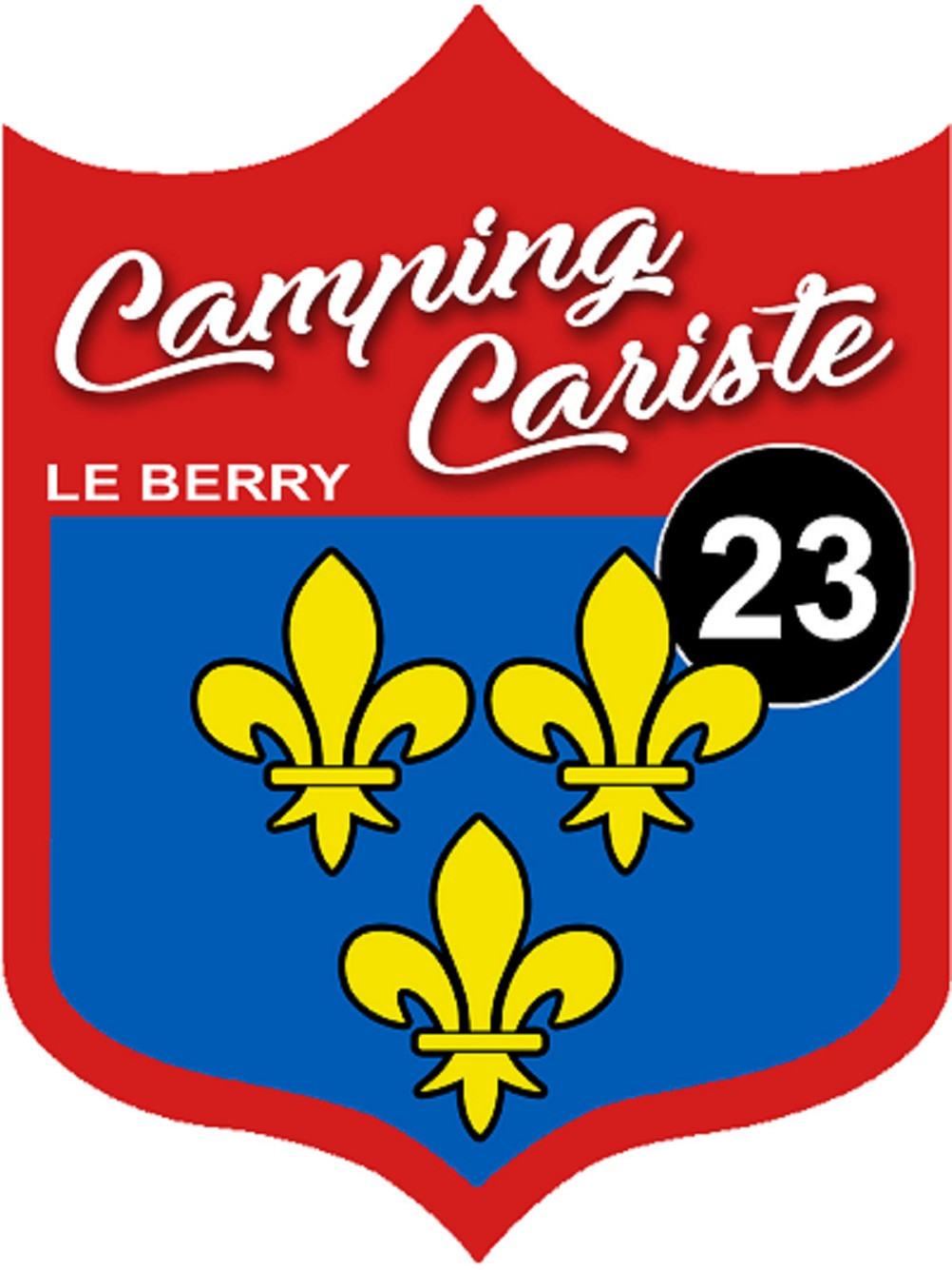 campingcariste du Berry 23 - 10x7.5cm - Sticker/autocollant