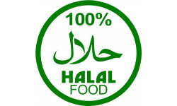 Halal food - 20x20cm - Sticker/autocollant