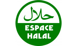 Espace Halal  - 20x20cm - Sticker/autocollant