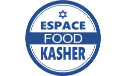 Kasher food - 10x10cm - Sticker/autocollant