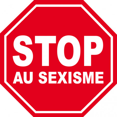 sexisme STOP - 5x5cm - Sticker/autocollant