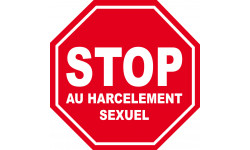 harcèlement sexuel STOP - 20x20cm - Sticker/autocollant