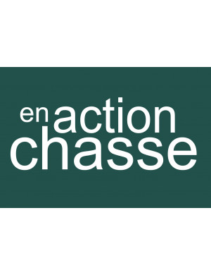 en action de chasse vert - 29x19.3cm - Sticker/autocollant