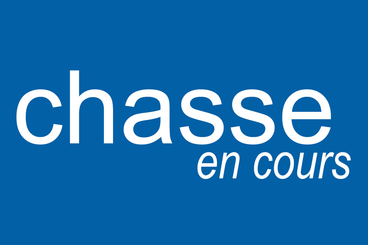 chasse en cours - 10x6.5cm - Sticker/autocollant