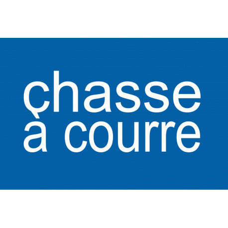 chasse à courre - 29x19.3cm - Sticker/autocollant