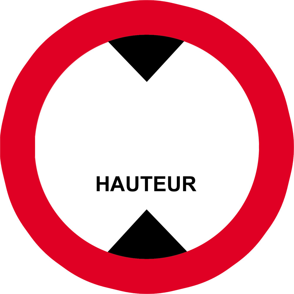 hauteur de passage à noter - 5cm - Sticker/autocollant