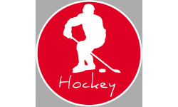 hockey - 20cm - Sticker/autocollant