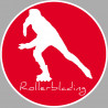 rollerblading - 20cm - Sticker/autocollant