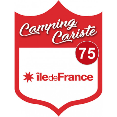 campingcariste Ile de France 75 - 20x15cm - Sticker/autocollant