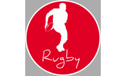 rugby - 5cm - Sticker/autocollant