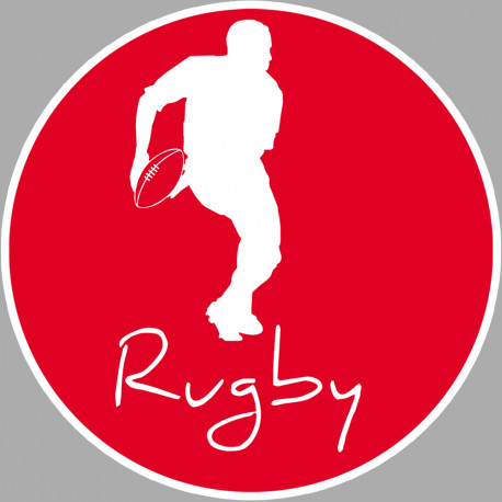 rugby - 15cm - Sticker/autocollant