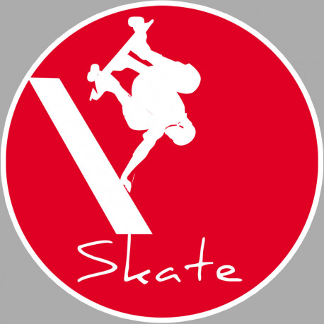 skatepark - 15cm - Sticker/autocollant