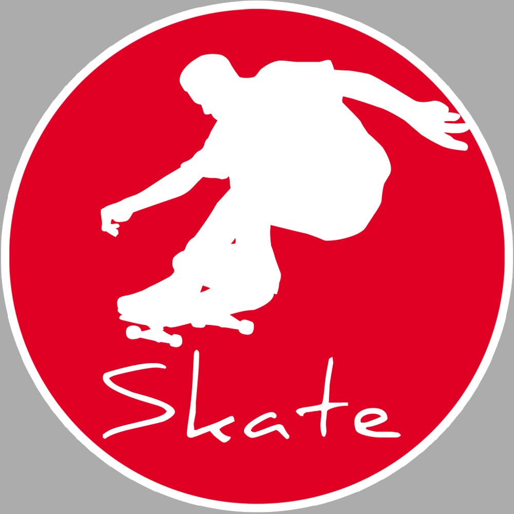 Skateboard - 20cm - Sticker/autocollant