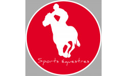 sport équestre - 5cm - Sticker/autocollant