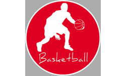 Basketball dribble (5cm) - Sticker/autocollant